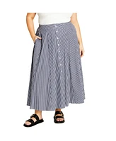 City Chic Plus Skylight Skirt