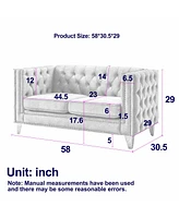 3 Seater + 2 Seater Combination Sofa.Grey Velv