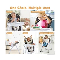Slickblue Toddler 3-In-1 Convertible Baby High Chair