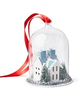 Holiday Lane Northern Lights Domed Glitter House Ornament, Exclusively at Macy's