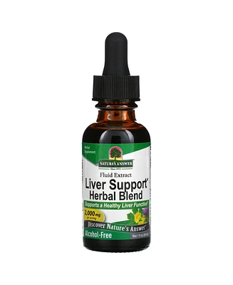 Nature's Answer Liver Support Herbal Blend Fluid Extract Alcohol-Free 2 000 mg