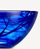 Kosta Boda 9.1" Contrast Blue Decor Bowl