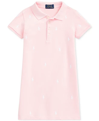 Polo Ralph Lauren Toddler & Little Girls Pony Cotton Mesh Dress