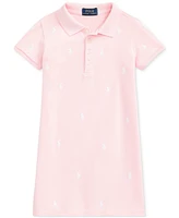 Polo Ralph Lauren Toddler & Little Girls Pony Cotton Mesh Dress