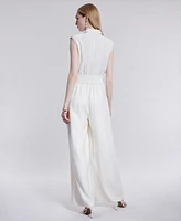 Bcbg New York Women's Wide-Leg Sleeveless Jumpsuit