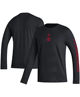 Adidas Men's Cr Flamengo Team Crest Long Sleeve T-Shirt