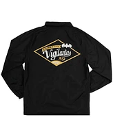 Heroes & Villains Men's Black Batman Gotham City Vigilantes Coaches Full-Snap Raglan Jacket