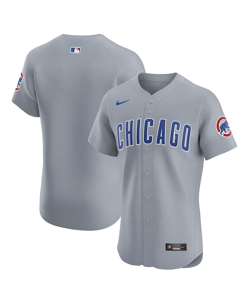 Nike Men's Chicago Cubs Road Vapor Premier Elite Patch Jersey