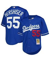 Mitchell & Ness Big Boys and Girls Orel Hershiser Royal Los Angeles Dodgers Cooperstown Collection Mesh Batting Practice Jersey