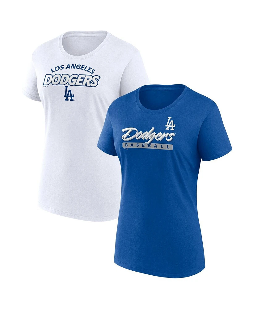 Fanatics Women's Los Angeles Dodgers Risk Combo Pack T-Shirt