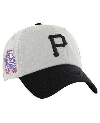 '47 Brand Men's Gray/Black Pittsburgh Pirates Sure Shot Classic Franchise Fitted Hat