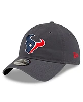 New Era Men's Graphite Houston Texans Core Classic 9TWENTY Adjustable Hat