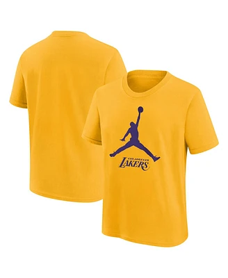 Jordan Big Boys and Girls Los Angeles Lakers Essential Jumpman Logo T-Shirt