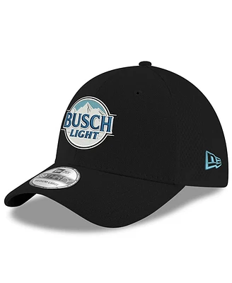 New Era Men's Black Ross Chastain Busch Light 39THIRTY Flex Hat