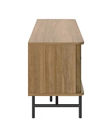 Amber & Emily Tv Stand with Sliding Doors for TVs up to 75"