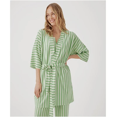 Pact Women's Organic Cotton Staycation Short Robe