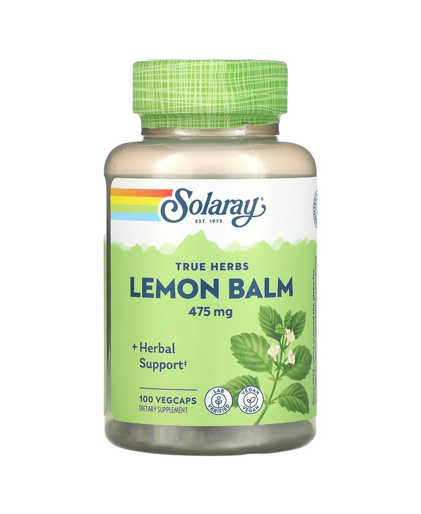 Solaray Lemon Balm 475 mg