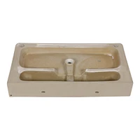 32" Bathroom Console Sink With Overflow, Ceramic Console Sink White Basin Black Legs