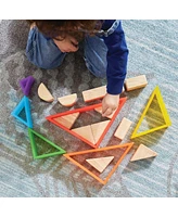 Kaplan Early Learning Discovery Triangles - Rainbow - 6 Pieces