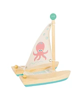 Small Foot Octopus Catamaran Wooden Water Toy