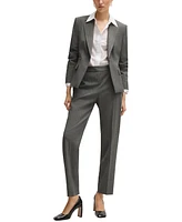 Boss by Hugo Women's Striped Slim-Fit Blazer