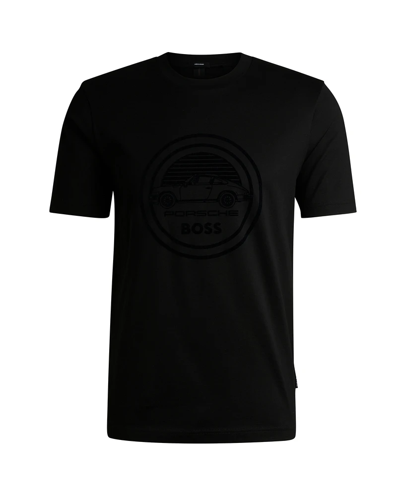 Boss by Hugo Men's Porsche X Mercerized-Cotton T-Shirt