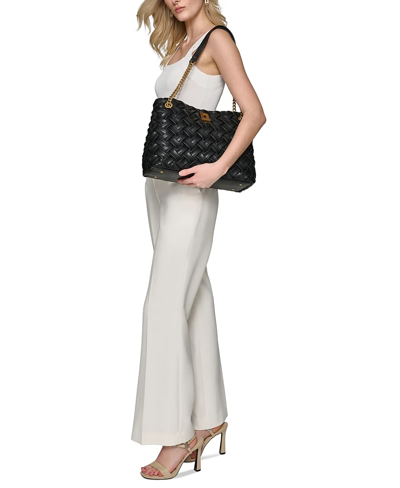 Karl Lagerfeld Paris Lafayette Leather Tote