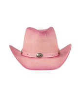 Angela & William Pink Tie-Dye Cowboy Hat