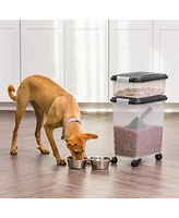 Iris 33qt + 12qt Airtight Pet Food Container Combo with Scoop