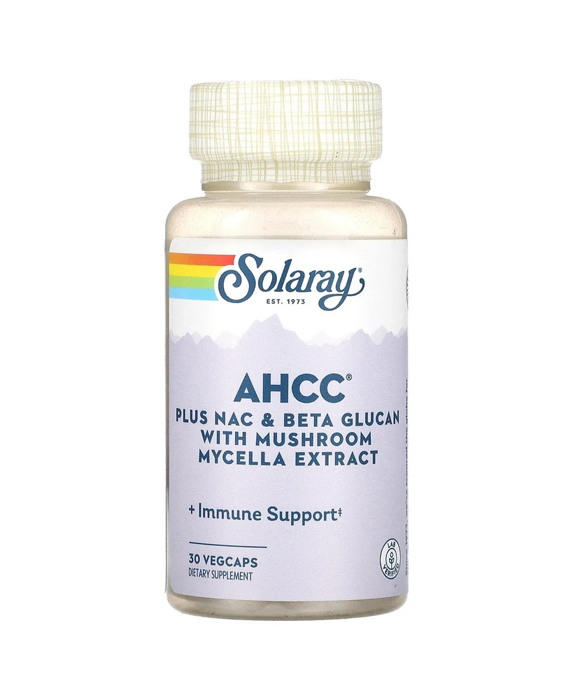 Solaray Ahcc Plus Nac & Beta Glucan With Mushroom Mycelia Extract