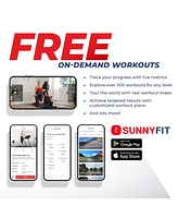Sunny Health & Fitness Elite Recumbent Cross Trainer & Elliptical Machine with 12-Level Magnetic Resistance & Exclusive SunnyFit App Enhanced Bluetoot