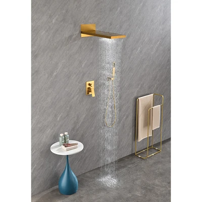 Simplie Fun Bathroom Wall Mounted Shower Faucet Set