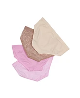 Bearpaw Girls 4-Pack Multi Color Seamless Hipster Underwear