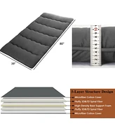 Caromio Twin Futon Mattress Floor Pad Portable Dorm Sleeping Pad, 39"x 80"