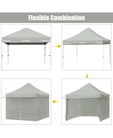 Slickblue 10 x 10 Feet Pop up Gazebo with 4 Height and Adjust Folding Awning