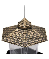 Twinkle Star Gazebo Bird Feeder for Outdoor & Garden, Antique Finish