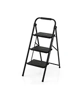 Slickblue 3-Step Ladder with Wide Anti-Slip Pedal-3-Step