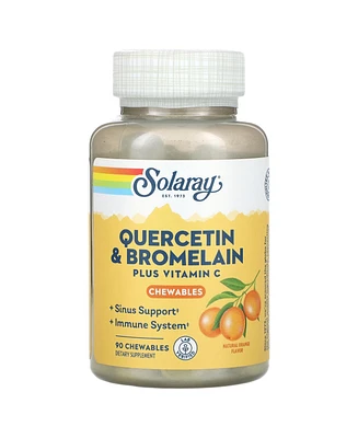 Solaray Quercetin & Bromelain Plus Vitamin C Chewables Natural Orange