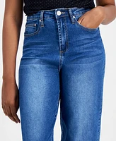 Gogo Jeans Juniors' High Rise Cropped Barrel