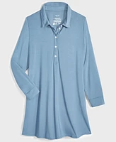 State of Day Women's Fluid-Knit Collared Sleepshirt Xs-3X, Created for Macy's