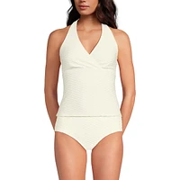 Lands' End Women's Texture Halter Tankini Swimsuit Top