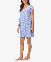 Aria Women's Cap Sleeve Short Nightshirt