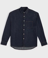 Mode of One Men's Regular-Fit Denim Shirt, Created for Macy's