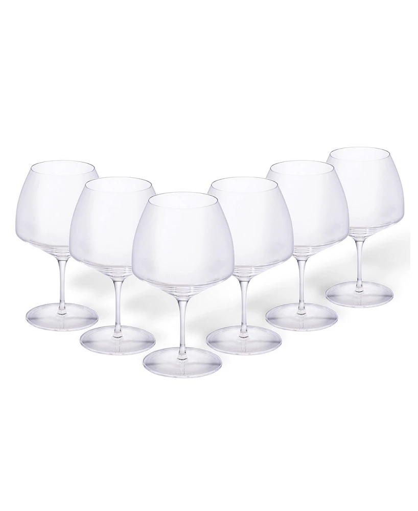 Costa Nova Burgundy Wine Glasses, Set of 6