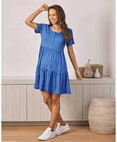 Angel Maternity Tiered Dress