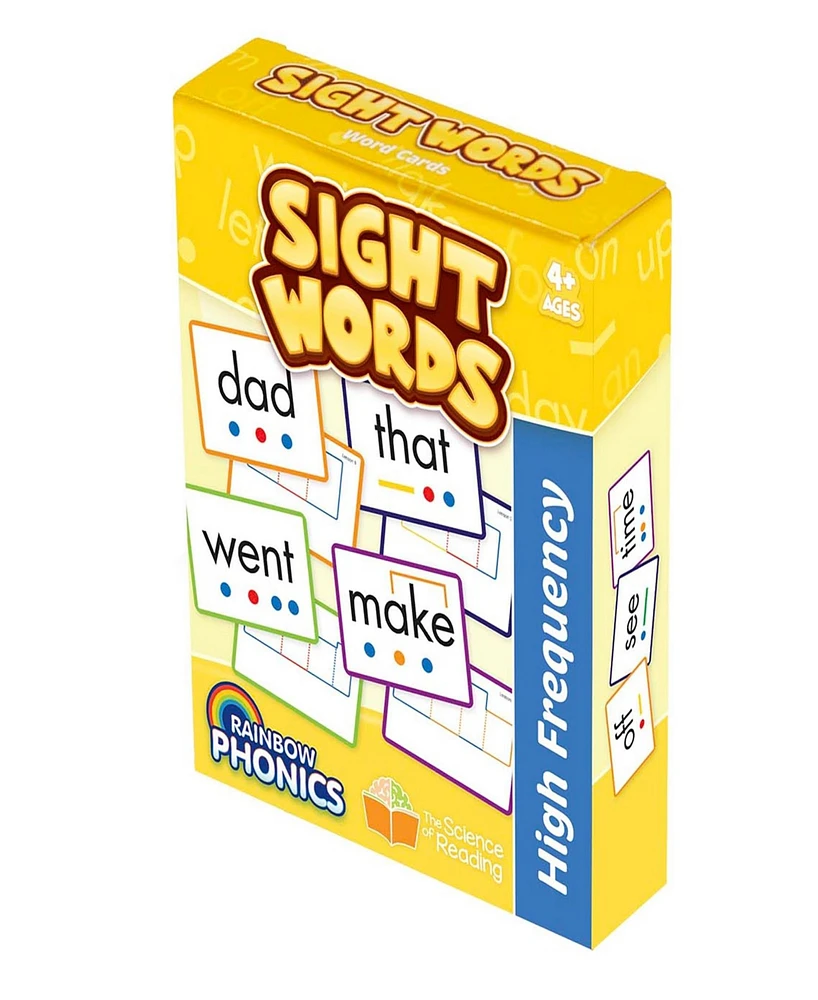 Junior Learning Rainbow Phonics Sight Words Word Cards