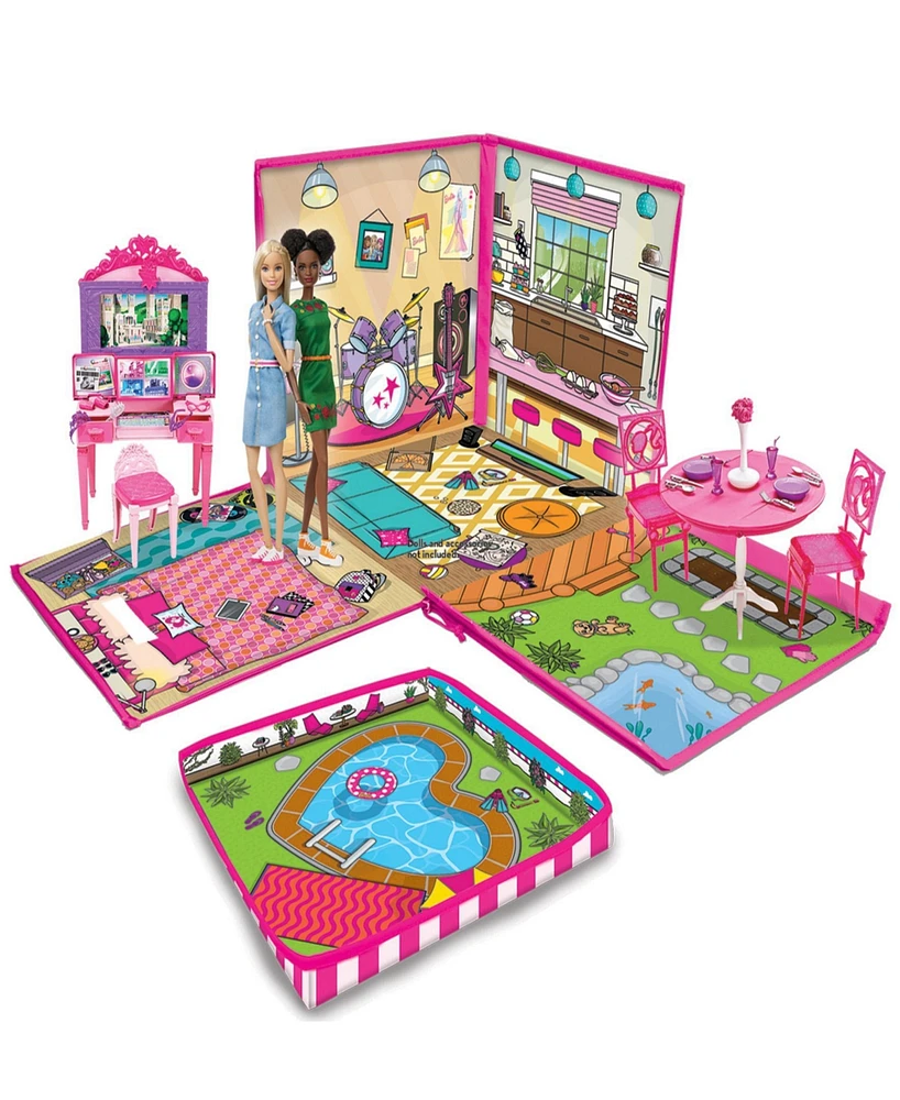 Tara Toy ZipBin Barbie Dreamhouse Toy Box