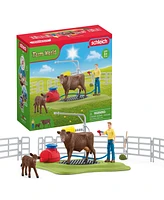 Schleich Farm World Happy Cow Wash Playset