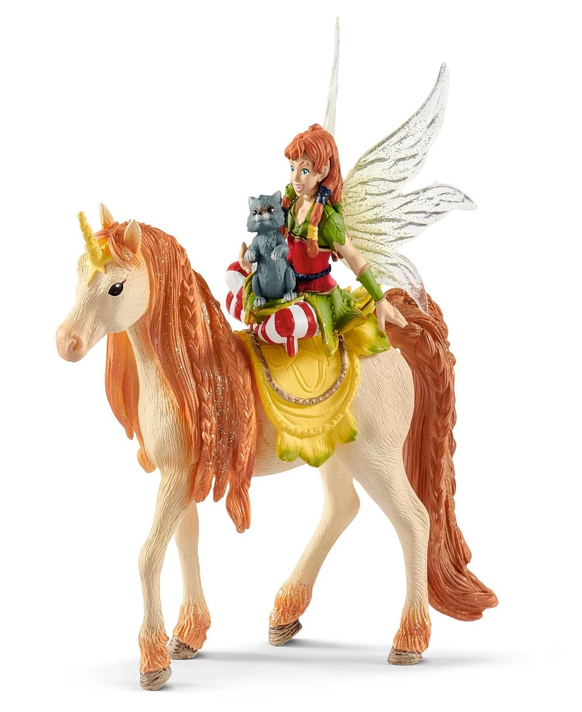 Schleich Bayala Fairy Marween Doll With Glitter Unicorn Playset