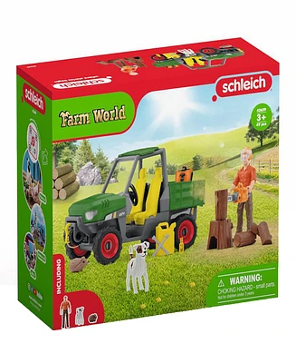 Schleich Farm World Working In The Forest Playset